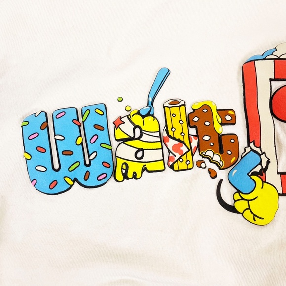 Disney Spirit Jersey Sweatshirt Beige Eats Food Snacks WDW Sweater - Picture 3 of 8